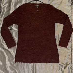 Burgundy knit sweater!
